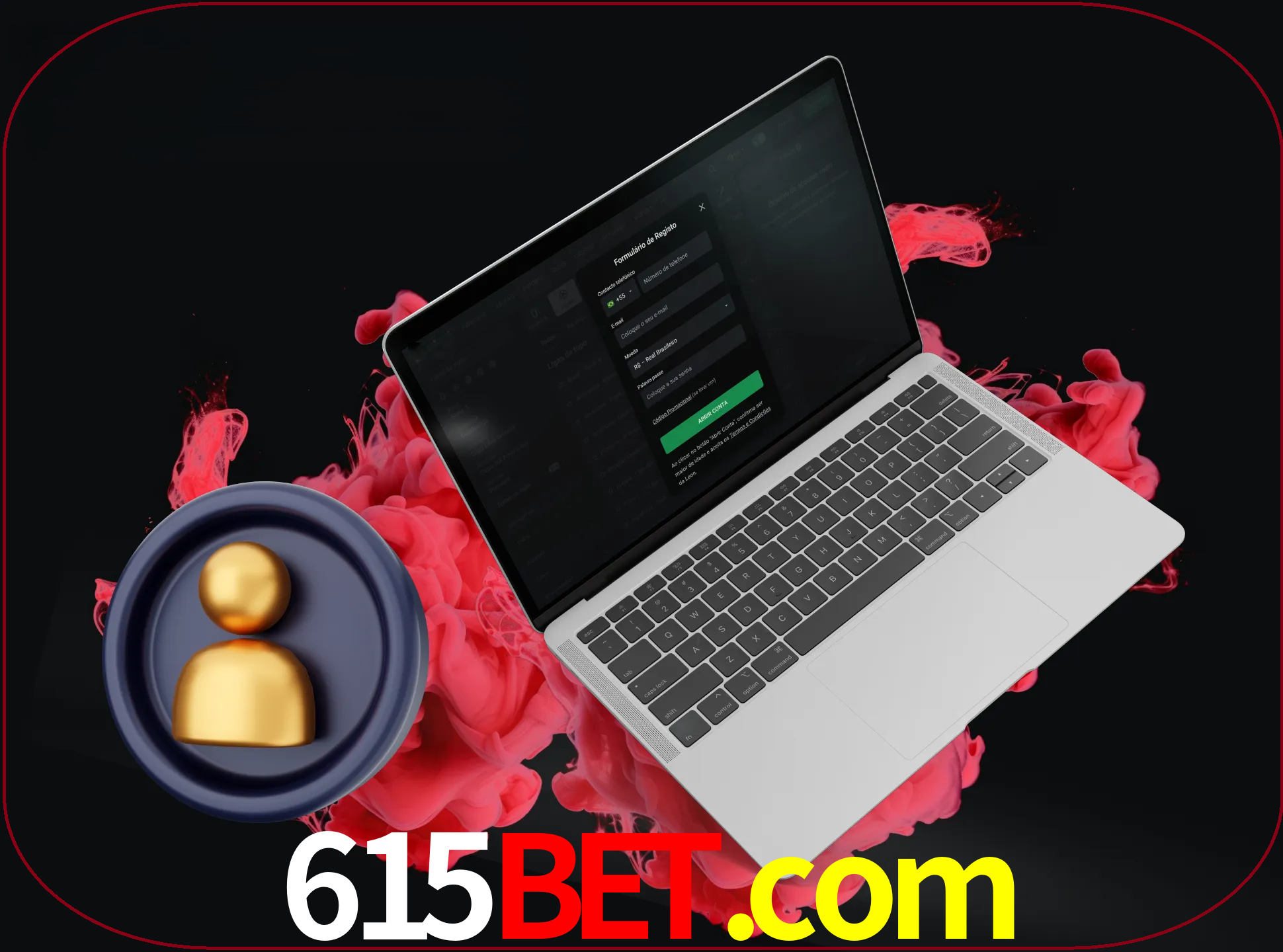No cabeçalho do site 615bet, clique no botão que o levará a um formulário especial onde terá de introduzir as suas informações actuais.